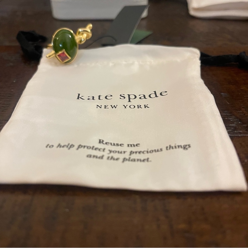 Kate Spade Olive Martini Ring